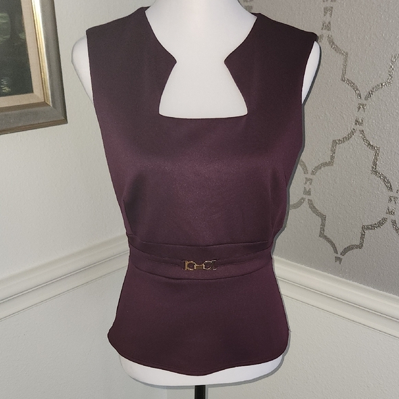 Enfocus‎ Studios Elegant Purple Women's Top Size S - Picture 1 of 9